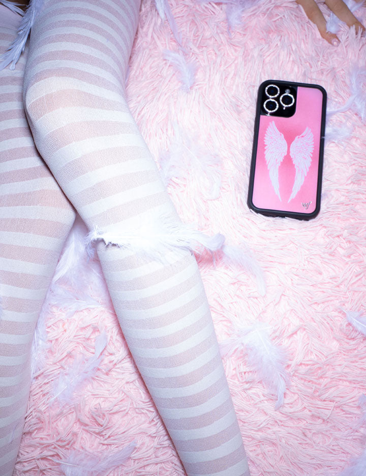 Wildflower Angel Baby |Pink iPhone Case