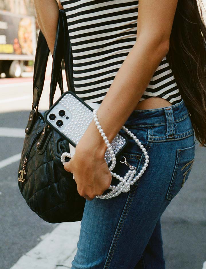 Wildflower Pearl | White iPhone Case